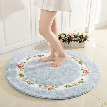

Fashion Pastoral Style Round Carpet For Living Room Coffee Table Floor Mat Bedroom Hanging Basket Kids Room Home Chair Hairy Rug