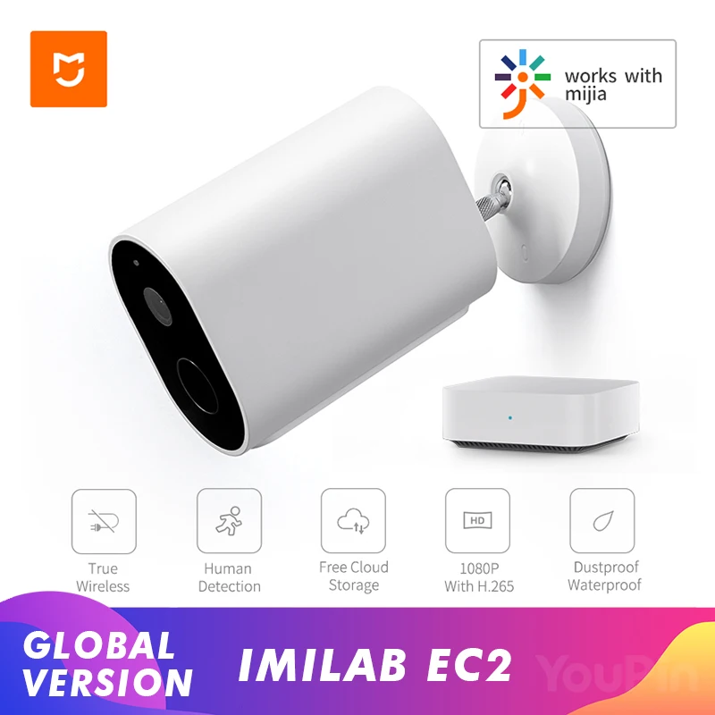 

Imilab EC2 AI IP Camera WiFi Wireless Battery Power Smart Outdoor Security CCTV Gateway Infrared Night Vision IP66 Waterproof