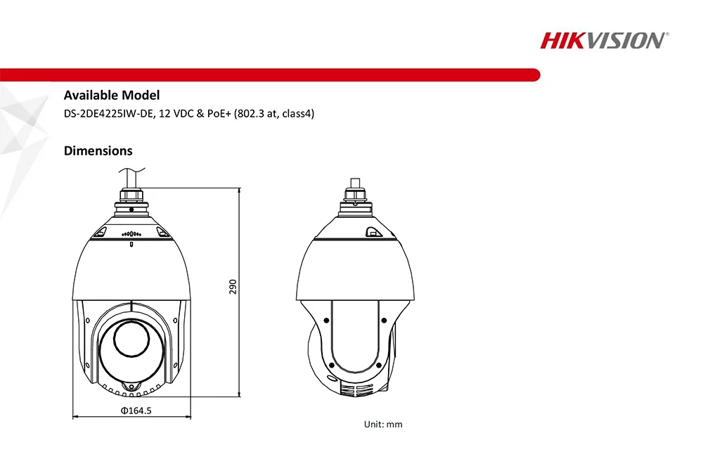 Hikvision PTZ ip-камера DS-2DE4225IW-DE 2MP 25X зум скорость купольная аудио Встроенный слот для sd-карты PoE Onvif Открытый объектив 4,8-120 мм