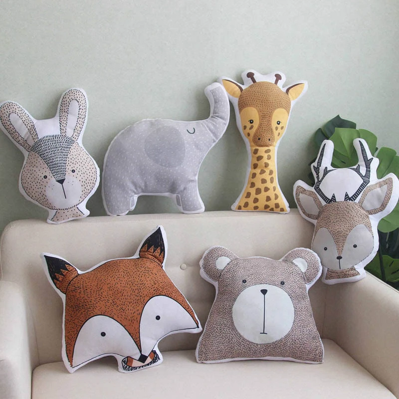 Soft Cartoon Animal Fox Rabbit Bear 