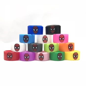 

2PCS spider-man Silicone Vape Band Ring Rubber Band for e-Cigarette 20-25MM Atomizer / Mechanical Mods