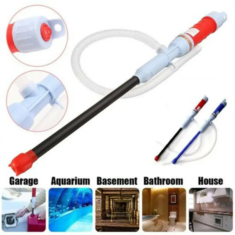 

Handheld Liquid Transfer Gas Oil Fish Tank Siphon Water Pump Battery Operated