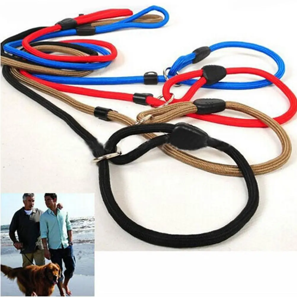 

Adjustable Leash Lead Strap Nylon Traction Rope Pet Dog Collar Outdoor Training Pet Dog Leash Collar for Large Dogs Bike Dogs