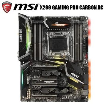

LGA 2066 MSI X299 GAMING PRO CARBON AC Motherboard Intel X299 Core X Original Desktop MSI X299 Mainboard DDR4 CPU CoreX Used