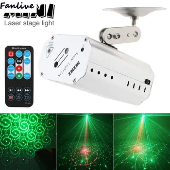 

10pcs Double Hole Voice Music Rhythm Flash LED Laser DJ Disco w/ Remote Control for Club Party Light Stage