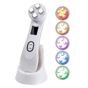 

Face Skin EMS Mesotherapy Electroporation RF Radio Frequency Facial LED Photon Skin Care Device Face Lift Tighten Beauty Machine