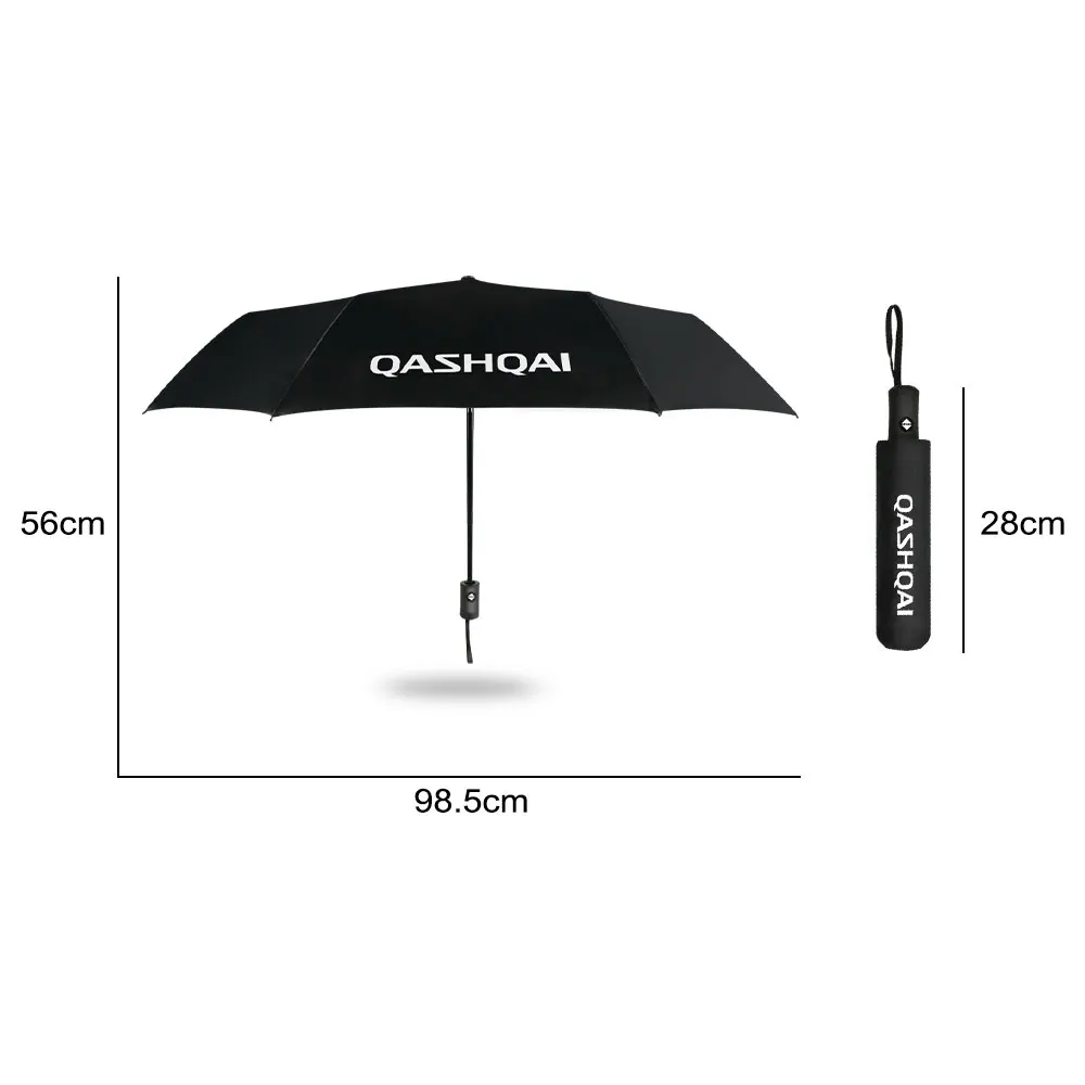 Car Automatic Folding Umbrella car logo umbrella For Nissan Qashqai J10 J11