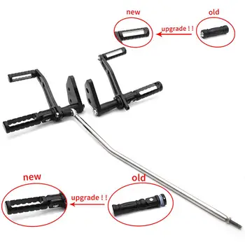 

BIKINGBOY New Design Billet Forward Controls Footpegs For Harley Street Bob 2006-2018 Low Rider 2000-2018 Super Glide 2000-2018