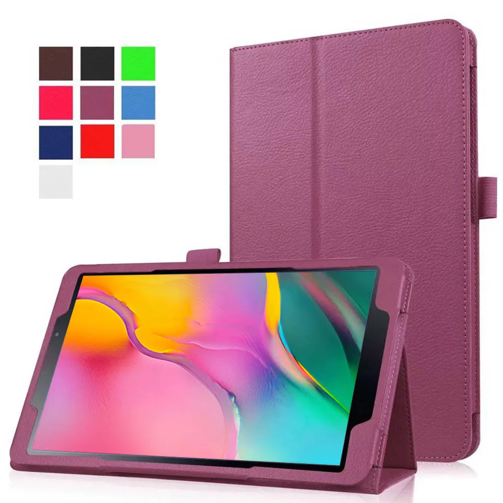 Ударопрочный Ультратонкий флип-чехол для samsung Galaxy Tab A 8," дюймов S-Pen SM-T290 SM-T295 чехол для планшета с рисунком личи - Цвет: Purple