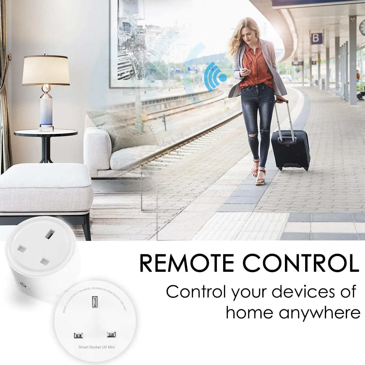 Умная мини-Розетка WiFi работает с Amazon Alexa Google Assistant пульт дистанционного управления, таймер, вилка, умная розетка, без концентратора, Requir