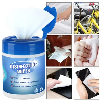 

Disinfection Wipes 60 Sheets Bag Portable 75 Alcohol Wipes 5ML Disposable All-Purpose Cleaner Portable Skin Cleaning