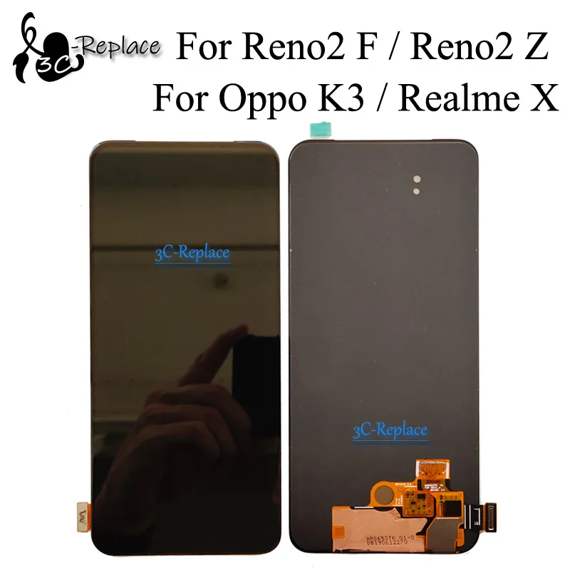 6 53 "оригинальный Amoled Axisinternational для Oppo Reno2 Z Realme X ЖК-экран + сенсорная панель