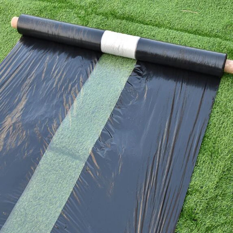 10m 0.008mm 뿌리 덮개 필름 PE 검정 흰색 플라스틱 뿌리 덮개 정원 지상 ..