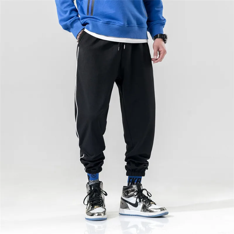 

Large Size K985/P45 Spring Clothing New Style Adequate Embroidered MEN'S Sports Pants Beam Leg Skinny Casual Pants Large