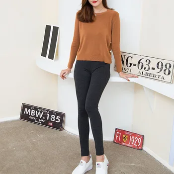 

2019 autumn and winter new warm leggings Slim warm pants women