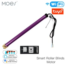35 мм умные трубчатые рулонные жалюзи мотор умный дом автоматизация встроенный чип Tuya приложение дистанционное управление работа с Alexa Google Home