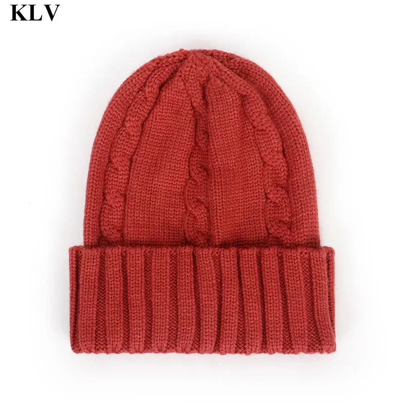 KLV, осенне-зимняя вязаная детская вязаная шапка для малышей, теплая шапка для маленьких мальчиков и девочек, детская шапочка для маленьких девочек