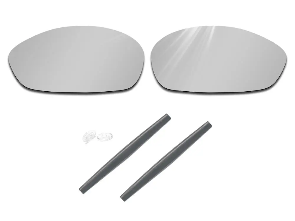 

Glintbay 100% Precise-Fit Silver Replacement Lenses and Rubber kit for Oakley Whisker Sunglasses
