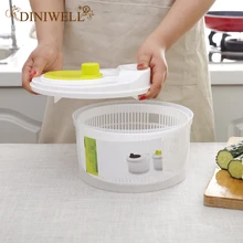 Салат Спиннер салат зелень стиральная машина сушилка слив Crisper фильтр для мытья сушки листовых овощей Кухонные аксессуары