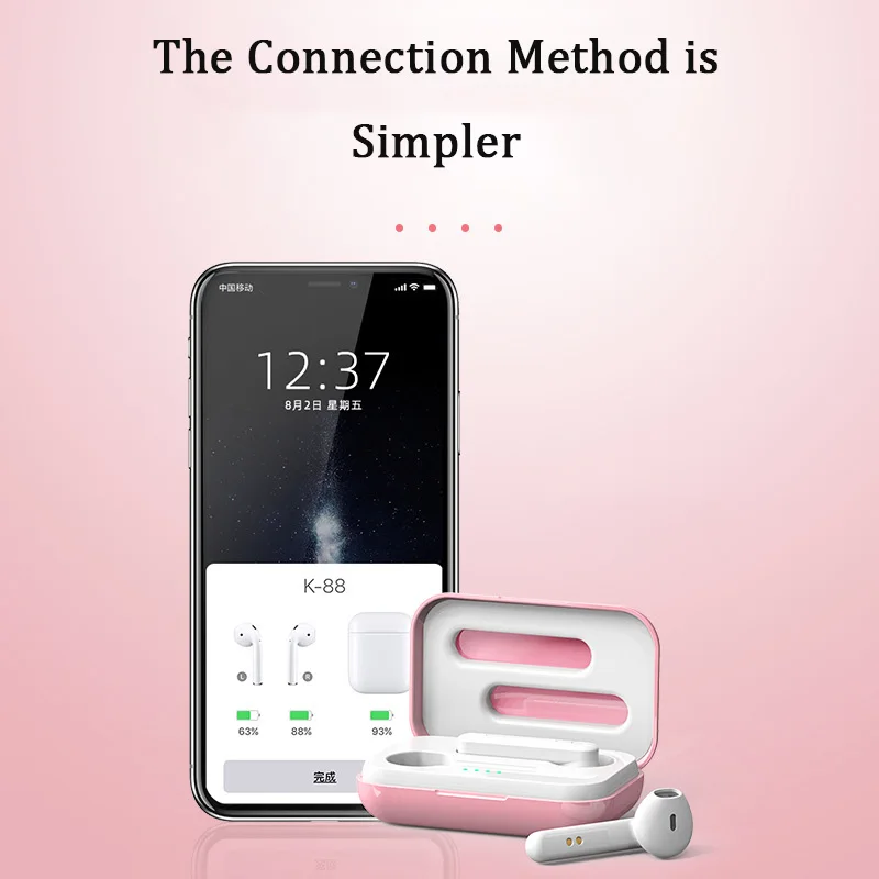 TATING NEW Bluetooth Earphone Wireless Earphones Touch Control Earbuds 3D Surround Sound Blutooth 5 0 HiFi earbuds