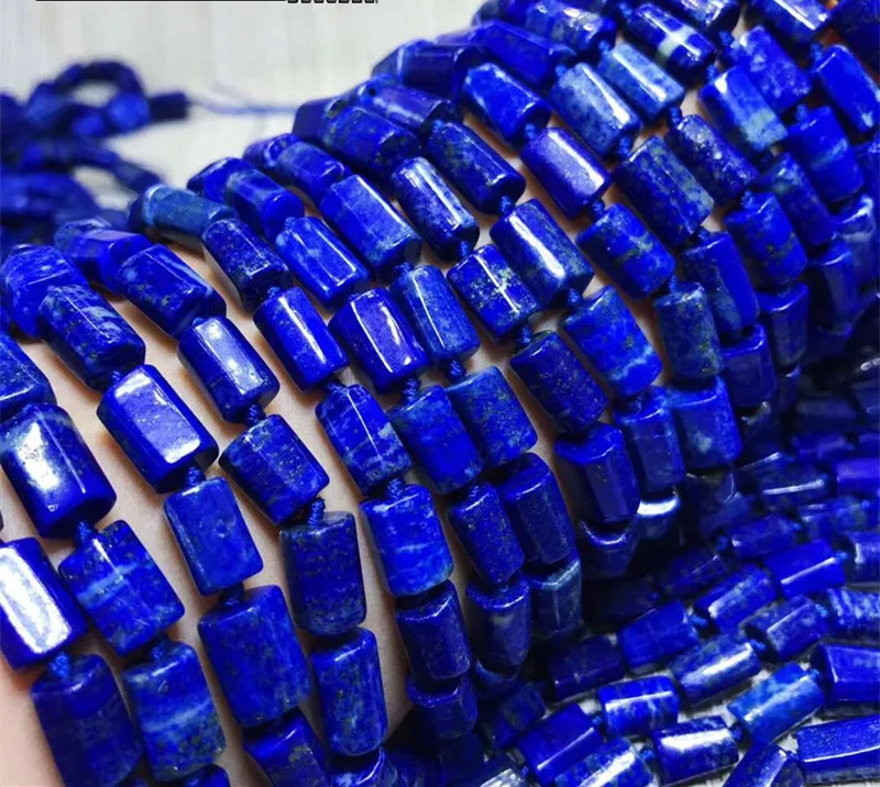 Свободные бусины столб синий lapis 7*10 мм 1" для DIY изготовления ювелирных изделий FPPJ бусины натуральный драгоценный камень