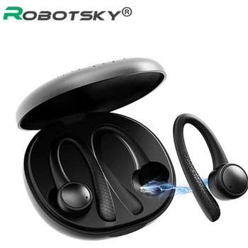 

New TWS Black Technology Bluetooth Headset 5.0 True Wireless Sport Dual In-Ear Sport Wireless Headphones Six Colors Dropshipping