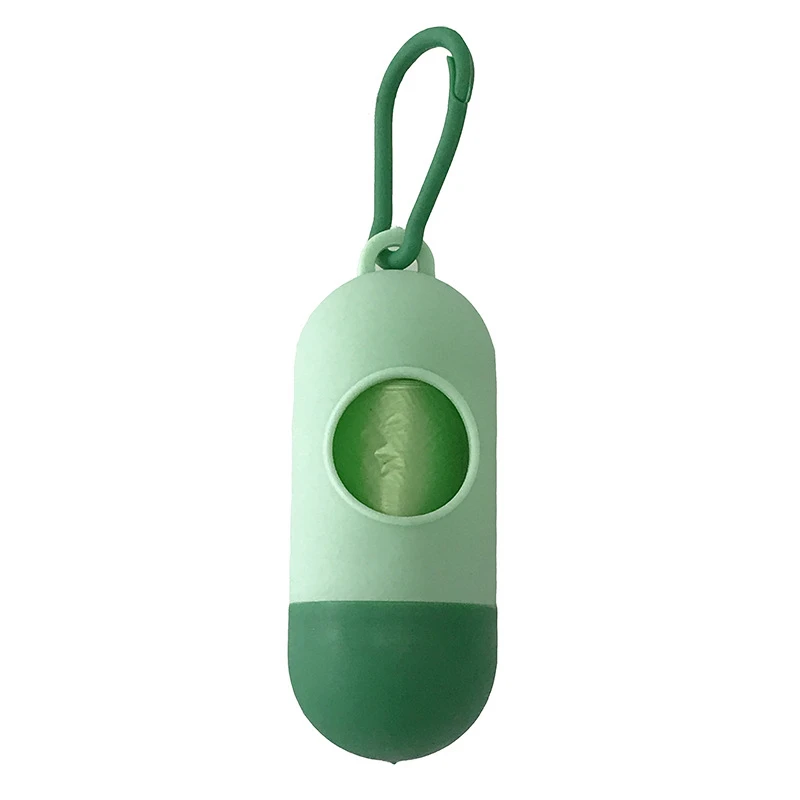 light green 1 предмет; Новинка; таблетки Форма корм для питомцев, собаки мешок диспенсер отходов мусорные мешки с кошка собака отходов мешок корма для собак мусорное ведро моющие средства - Цвет: light green