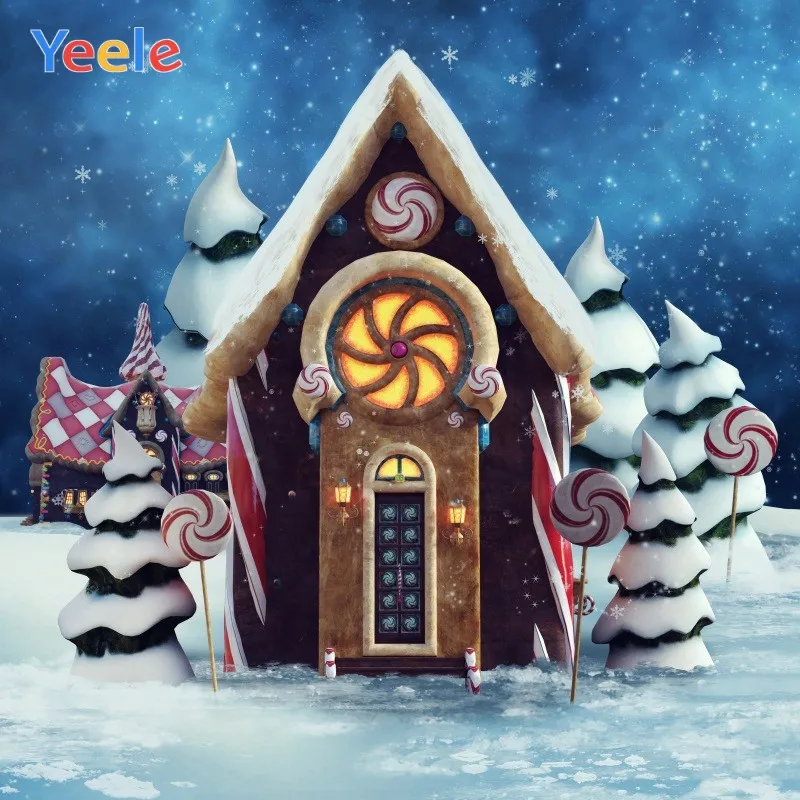 Yeele Рождественская елка освещение с эффектом «Боке» конфеты семейные вечерние фоны для фотосъемки персонализированные фотографические фоны для фотостудии - Цвет: NBK08988