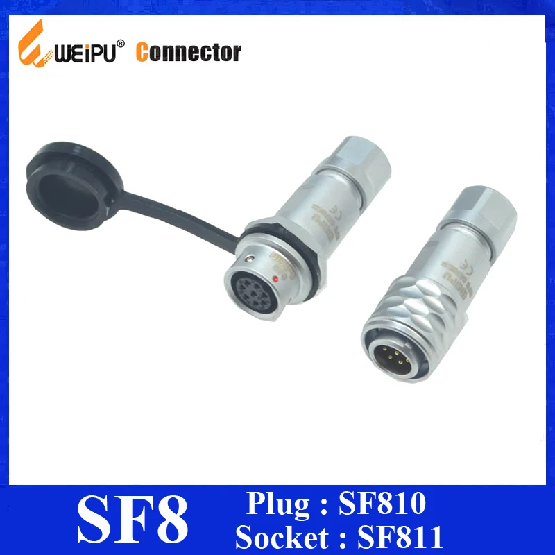 Оригинальные Weipu SF8 2 3 4 6 8 Pin IP44 водонепроницаемый разъем SF810/P штекер кабеля SF811/S