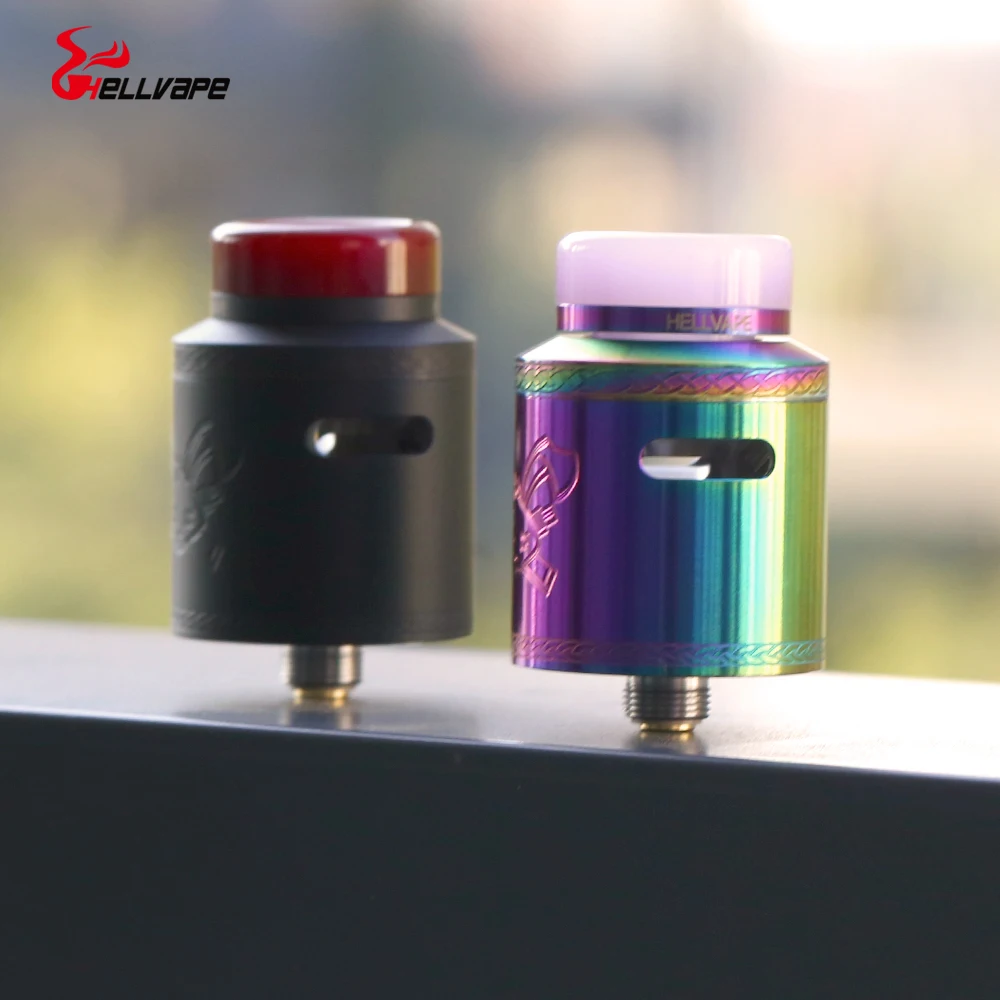 Hellvape Dead Rabbit V2 RDA 24 мм Диаметр бака с Vandy Vape vwell G10 коробка мод атомайзер против Dead Rabbit RDA