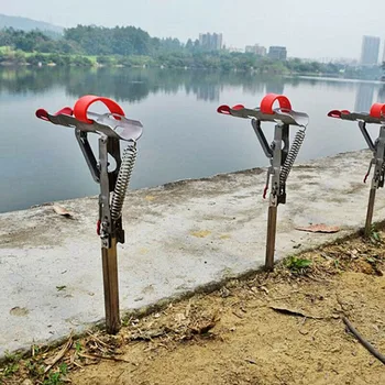 

Fishing Rod Holders Automatic Fishing Stainless Steel Pole Tackle Storage 32cm Outdoor Fishing Accessories Bracket