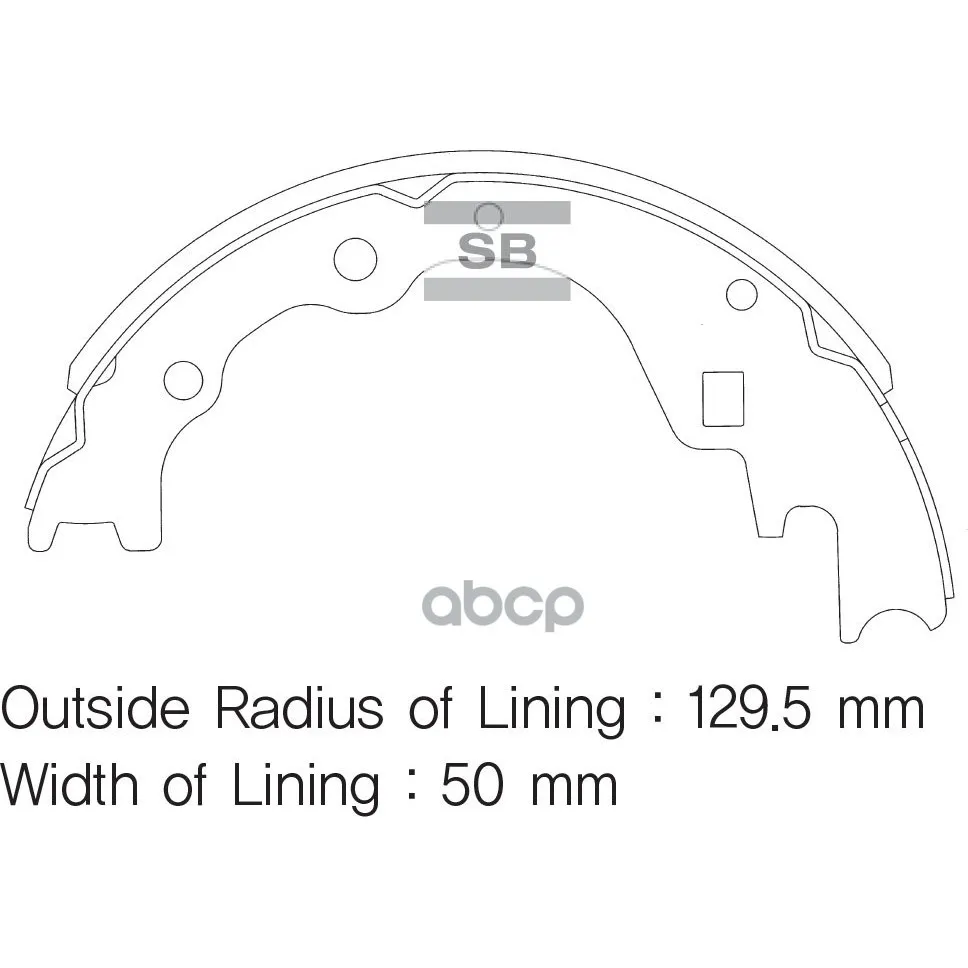 Колодки Тормозные Барабанные Sangsin Brake Sa044 Sangsin brake арт. SA044