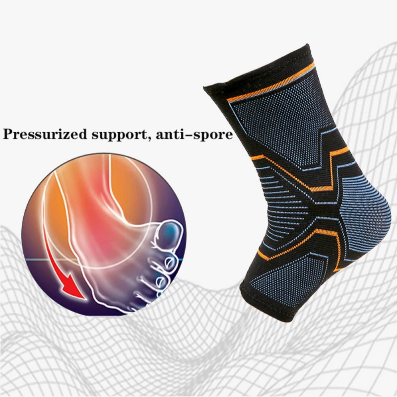 1 PCS Ankle Brace Compression Support Sleeve Elastic Breathable for Injury Recovery Joint Pain basket Foot Sports Socks