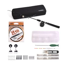 Лед/катушка спиннинга для лодки полюс стержень и Катушка комбо набор полный комплект с линией поворотные крюки и сумка