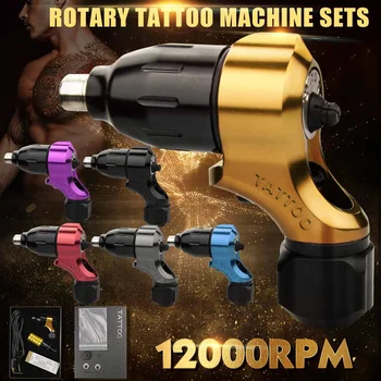 

12000RPM Adjustable Rotary Tattoo Machine Gun Coreless Motor Machine Shader Liner Kit Tattoo Supplies