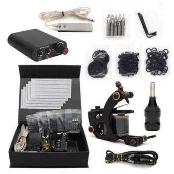 

Tattoo Machine Set Beginner Permanent Tattoo Kit Liner Shader Strong Secant Strength Stable Performance Fast Coloring