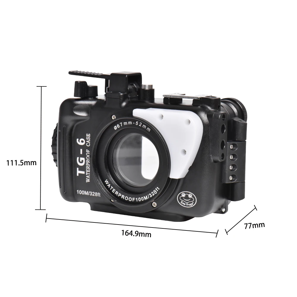 100 м футляр для подводной камеры для Olympus TG-6 TG6 алюминиевый сплав новейший водонепроницаемый корпус камеры защитный чехол 1 шт