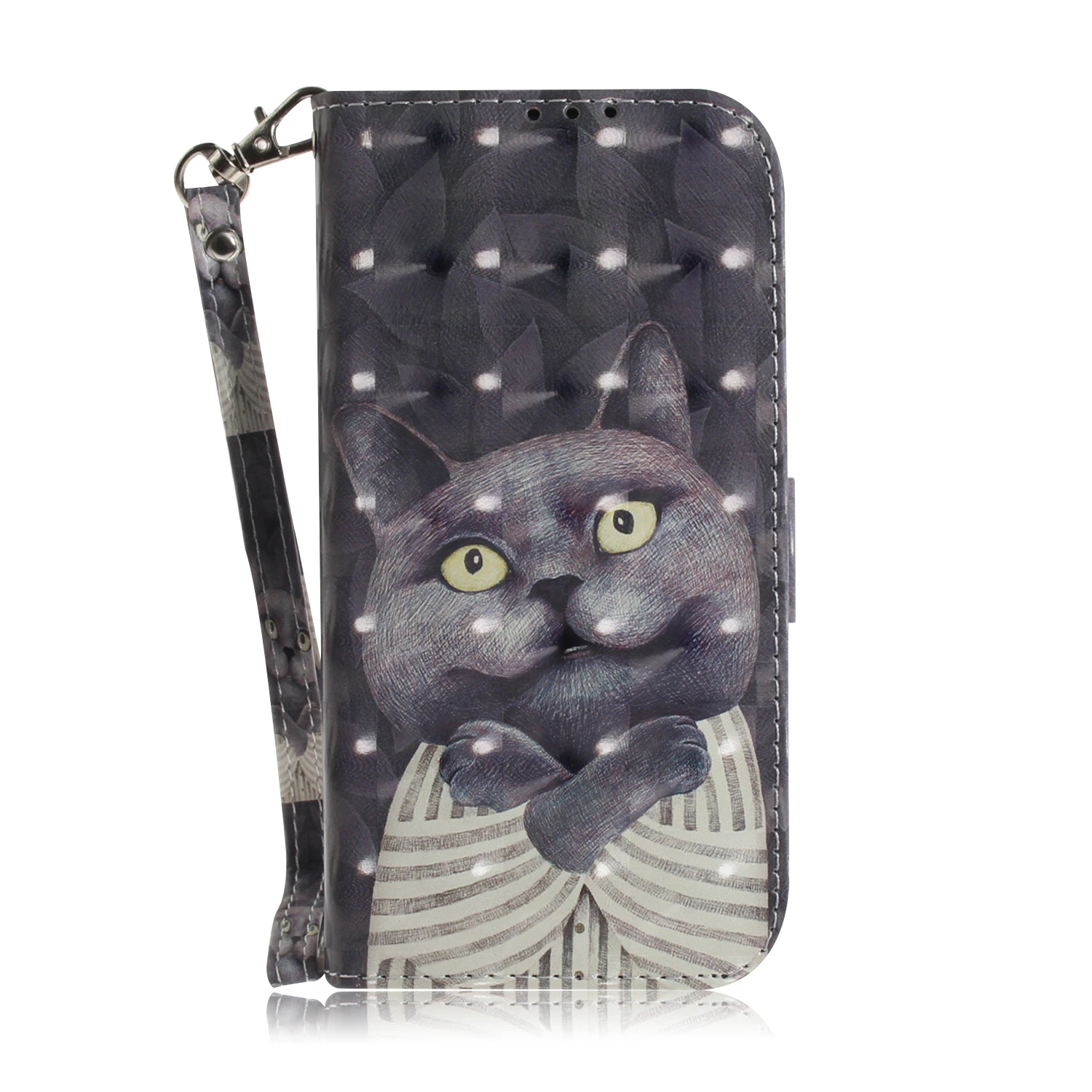 3D Animal Pattern Case For Huawei Honor 8X 8C 8A 7S 8S 9 10 20 Lite Pro Y5 Y6 Y7 Y9 Prime 2019 Y6P Y5P Flower Cat Cover Leather huawei waterproof phone case Cases For Huawei