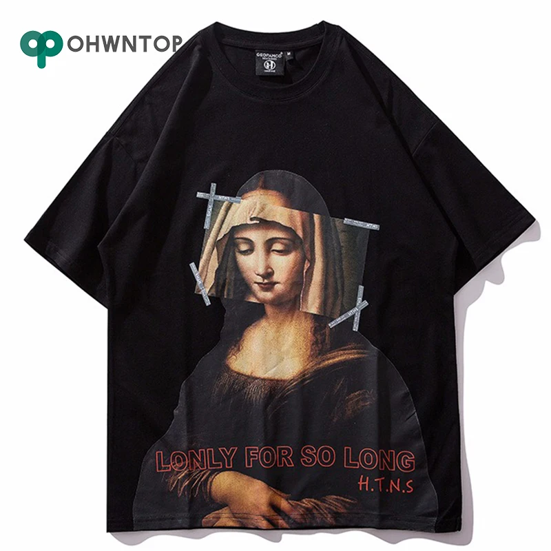 

New Virgin Mary Men's T-Shirts 2019 Funny T-Shirt Printed Short Sleeve Tshirts Summer Hip Hop Casual Cotton Tops Tees Streetwear
