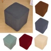 New Solid Stretch Ottoman Slipcover Sofa Footstool Cover Storage Protector 1