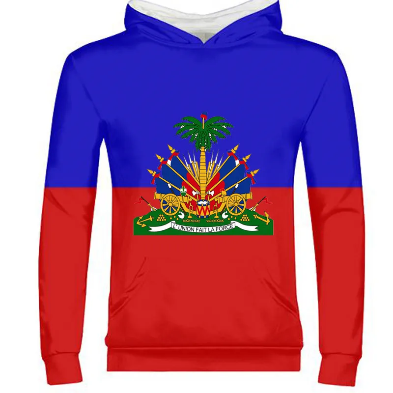 HAITI мужской индивидуальный номер hti молния толстовка Национальный флаг Страна ht французский гаитская Республика колледж печать фото одежда