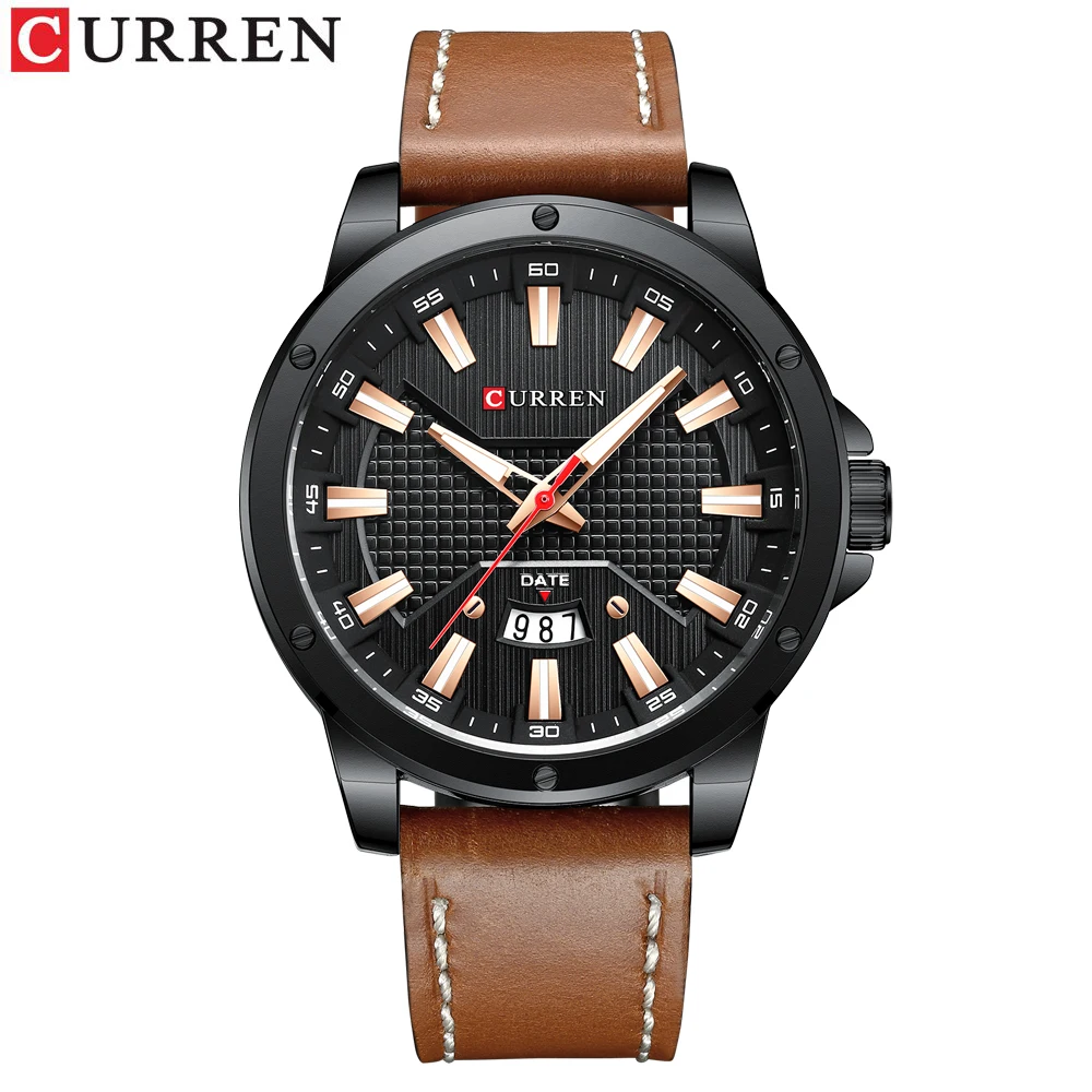 

Curren Watches for Men Luxury Brand Fashion Casual New Arrivals Quartz Wristwatch Leather Strap Business Clock Male Watch Men