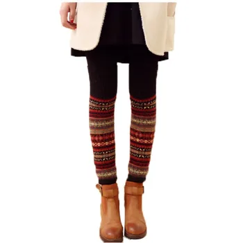 

Women Winter Long Knit Crochet Fashion Leg Warmers Legging Stocking