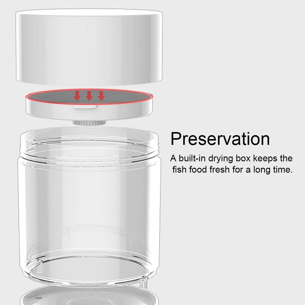 Behogar USB Battery Operated Digital Automatic Fish Food Dispenser Feeder for Fish Water Tank Aquarium Feeding Station
