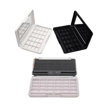 

4Pcs 24 Grids Refillable Empty Eyeshadow Palette Lipstick Storage Box For Eyeshadow Lipstick Powder Empty Container Mixed Style