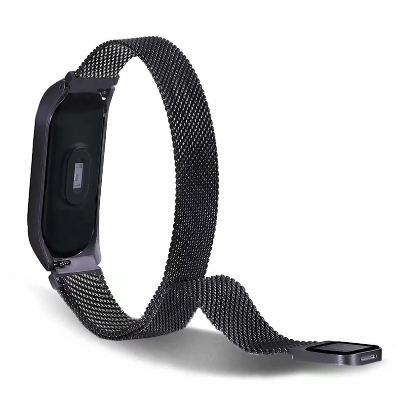 Mi Band 3 Strap Smart Accessories For Xiaomi Miband 3 Stainless Steel Bracelet Smart Wristband Replacement Of Mi Band 4 Strap