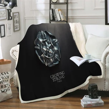 

Game of Thrones Funny Character Blanket 3D Print Sherpa Blanket on Bed Home Textiles Dreamlike Style 05