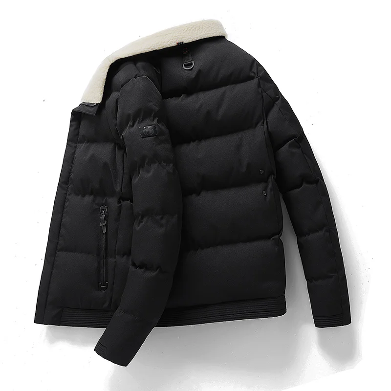 Black Friday Parka Thick Men's Winter Jacket Casual Warm Men's Jacket Streetwear Man Coat Solid Winter Jacket Men Big Size M-8XL Parka Men