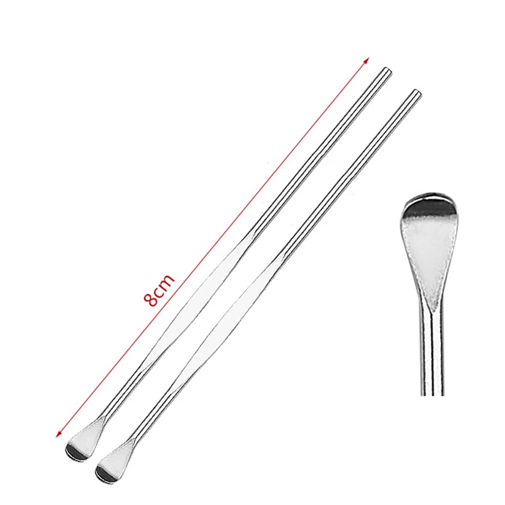 5Pcs Unisex Stainless Steel Spiral Ear Picks Spoon Wax Removal Cleaner with Box New Ear Care 4