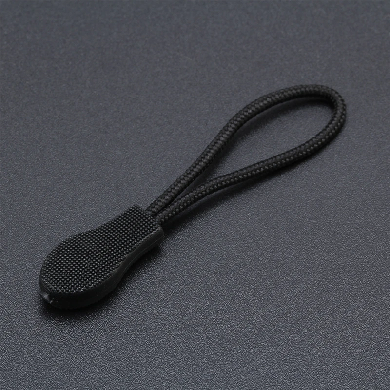 20 Pieces/Lot Zipper puller Cords Black Green Orange Sliders For Bag Garment Suitcase End Fit Rope Tag Fixer Zip Cord | Дом и сад